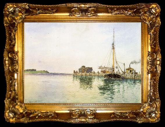 framed  Alfred Thompson Bricher Harbor, ta009-2